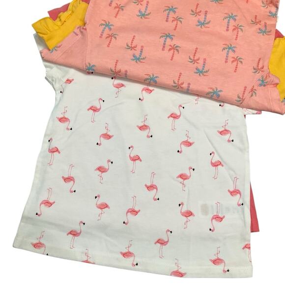 Pekkle Girls Floral Pineapple Shorts & Shirts 8 Piece Set Size 5 NWT - Picture 11 of 13